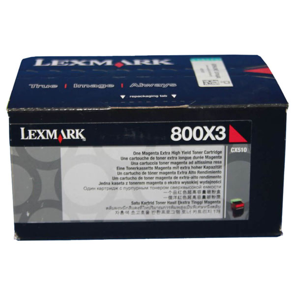 Toner Lexmark 80C0X30, CX510de, CX510dhe, CX510dthe, magenta, originál