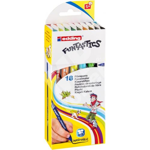 Dětské fixy Edding Funtastics 15, sada 18 barev 1