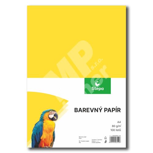 Náčrtkový papír barevný žlutý A4, 100 listů 1