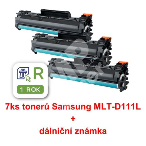 7ks kompatibilní toner Samsung MLT-D111L MP print + dálniční známka 2
