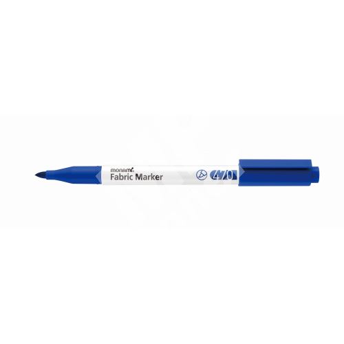 Popisovač na textil Monami Fabric Marker 470, blue 1