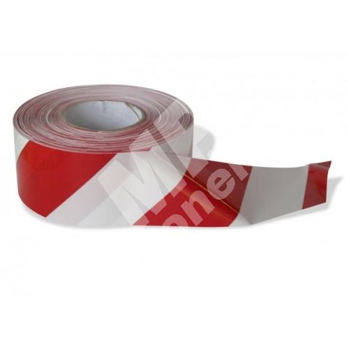 Vytyčovací páska červeno-bílá 75 mm x 250 m 1
