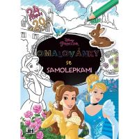 Omalovánky A4 se samolepkami Disney Princezny Omalovánky A4 se samolepkami Disney Princezny