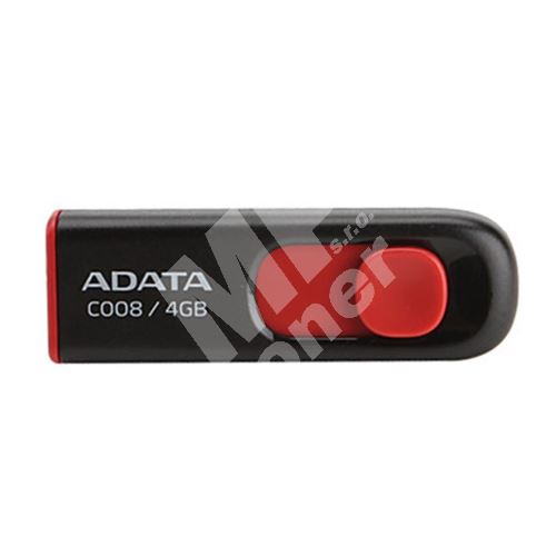 ADATA 4GB C008, USB flash disk 2.0, černo-červená 1