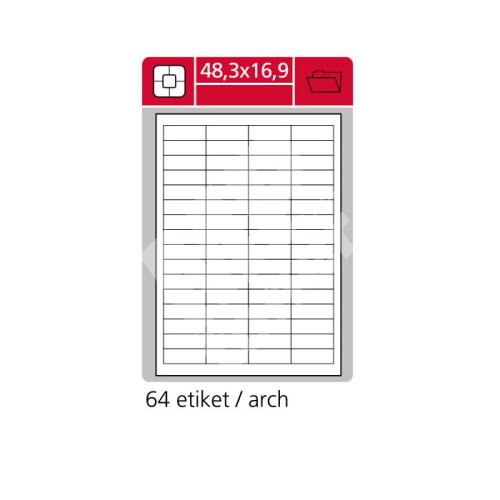 Samolepící etikety SK LABEL 48,3 x 16,9 mm 1