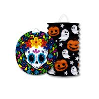 Lampion 25cm kulatý HALLOWEEN dýně v noci Luma 2 (1)