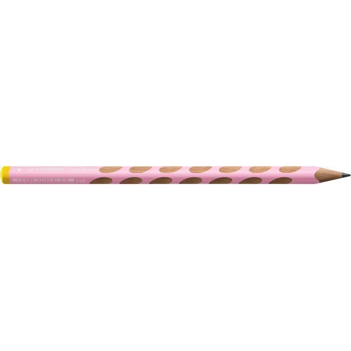Grafitová tužka Stabilo Easygraph, pastelová růžová, trojhranná, pro leváky, HB