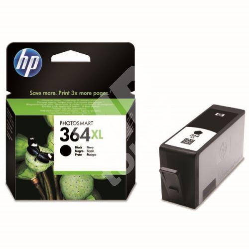 Cartridge HP CN684EE, black, No. 364XL, originál 1