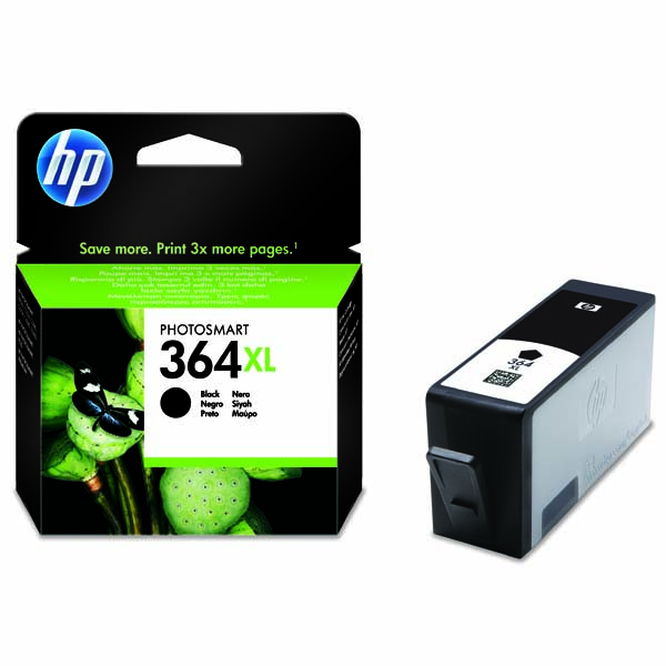 Inkoustová cartridge HP CN684EE Photosmart B8550, C5380, black, No. 364XL, originál