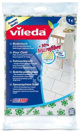 Vileda Microfibre +30% Extra Hygiene Mikrohadr na podlahu 50 x 47 cm 1 kus 1