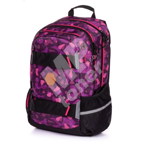 Studentský batoh Oxy Sport Camo Girl, růžová-černá 1