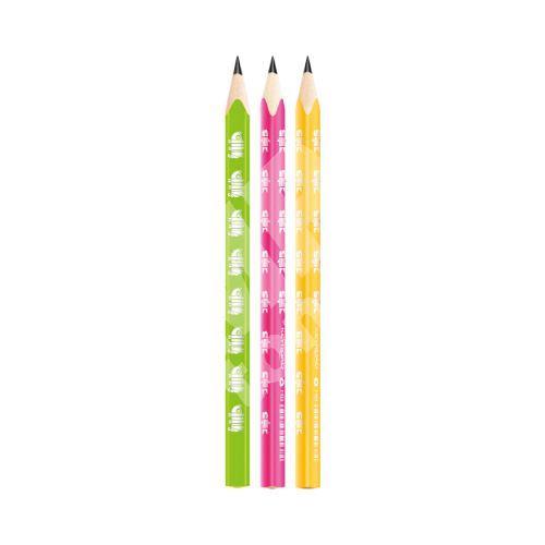 Grafitové tužky Keyroad Neon Jumbo, trojhranné, č. 2 (HB), 6ks 1