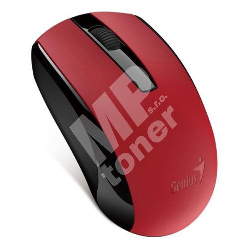 Myš Genius Eco-8100, 1600DPI, 2.4 [GHz], optická, 3tl., bezdrátová USB, červená 1