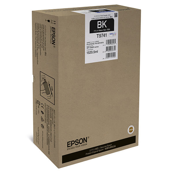 Inkoustová cartridge Epson C13T974100, WF-C869R, black, originál