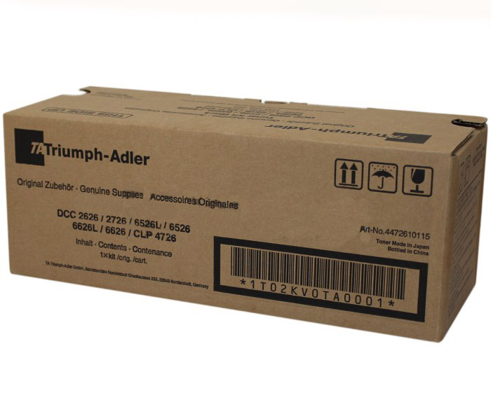 Toner Triumph Adler DCC-2626/2726, CDC1626 1726 5526 DCC6526, TK-B2626/2726 black originál