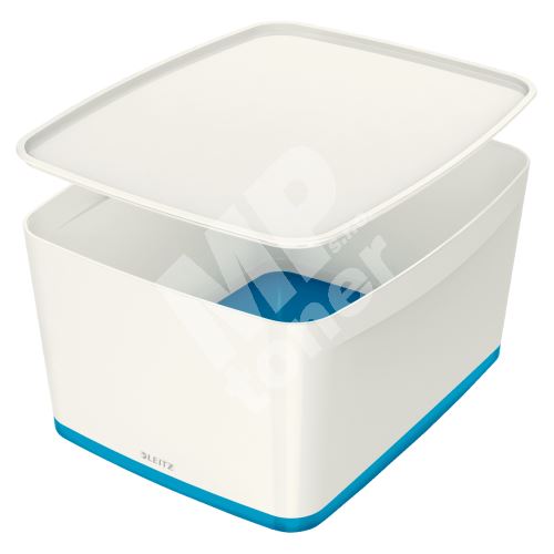 Leitz MyBox Wow úložná krabice s víkem, velikost L, modrá 1