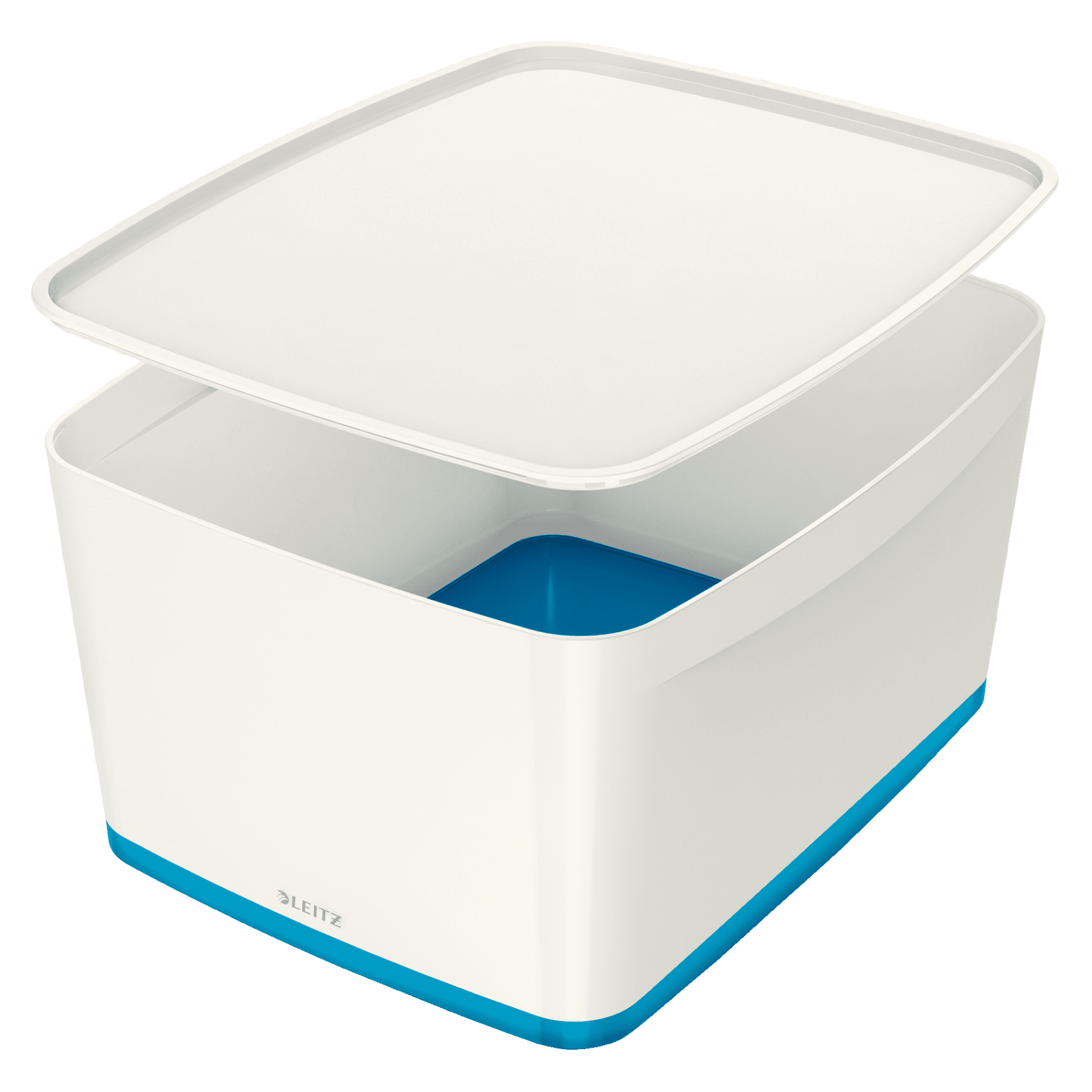 Úložná krabice s víkem Leitz MyBox Wow, velikost L, modrá