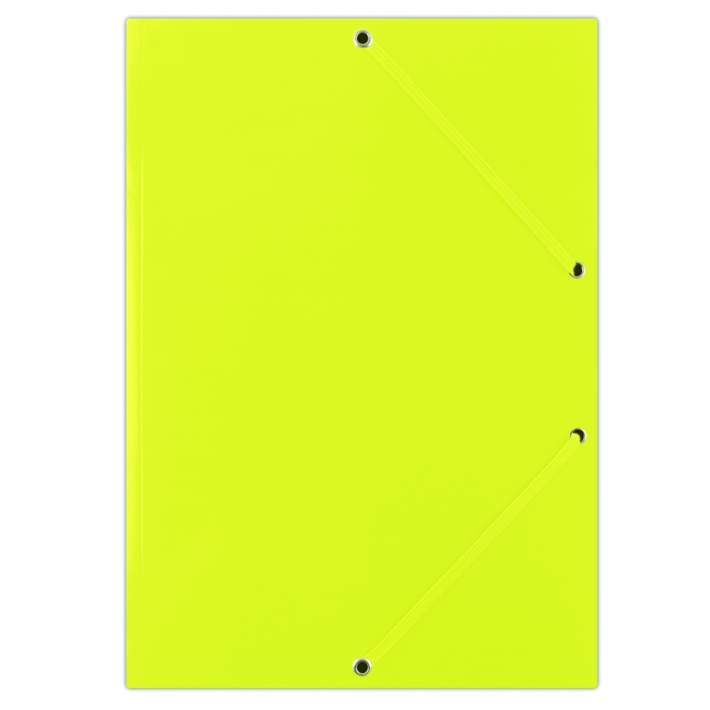 Spisové desky s gumičkou Donau, A4, 3 klopy, žluté