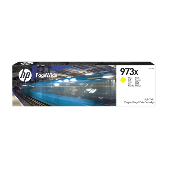 Inkoustová cartridge HP F6T83AE, PageWide Pro 450, 477, yellow, No.973X, originál