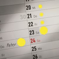 Etikety na ruční popis kolečko průměr 8 mm - žluté - 3013 4 (3)