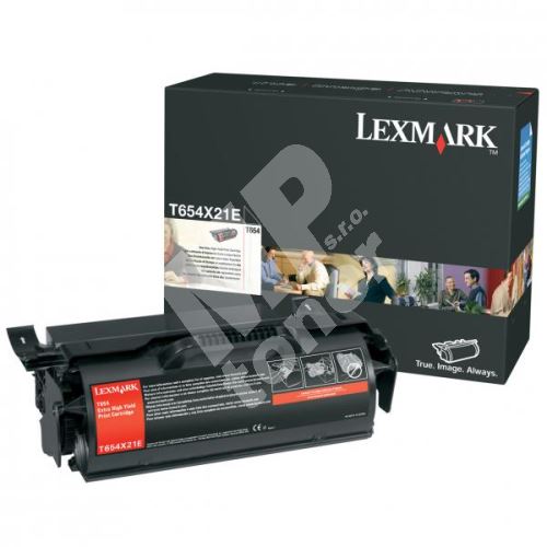 Toner Lexmark T654, black, T654X21E, extra high capacity, originál 1