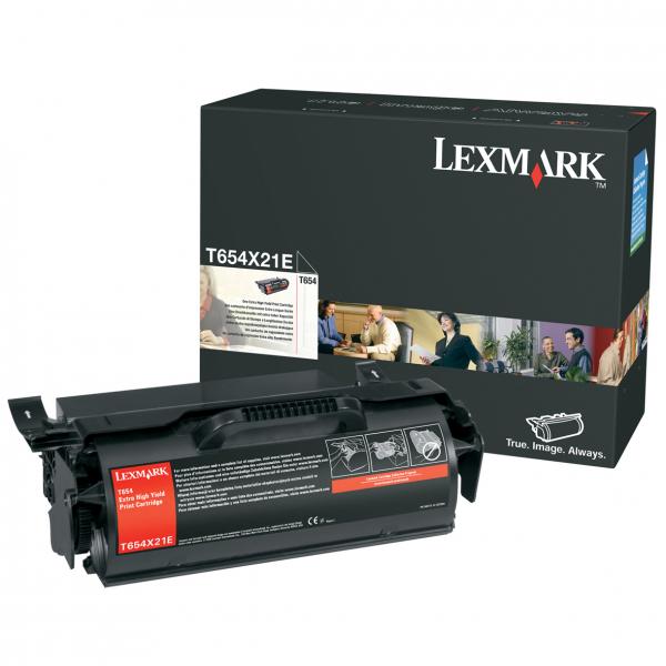 Toner Lexmark T654, black, T654X21E, extra high capacity, originál