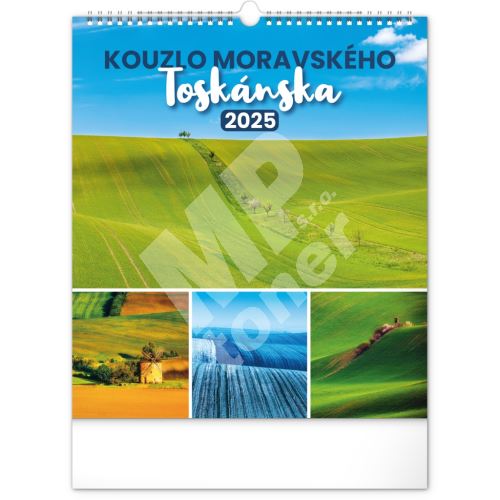 Nástěnný kalendář Notique Kouzlo Moravského Toskánska 2025, 30 x 34 cm 1