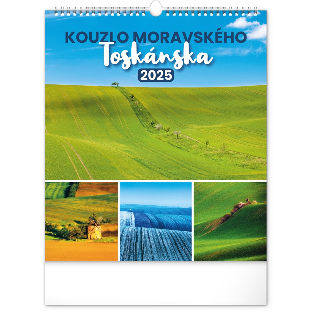 Nástěnný kalendář Notique Kouzlo Moravského Toskánska 2025, 30 x 34 cm