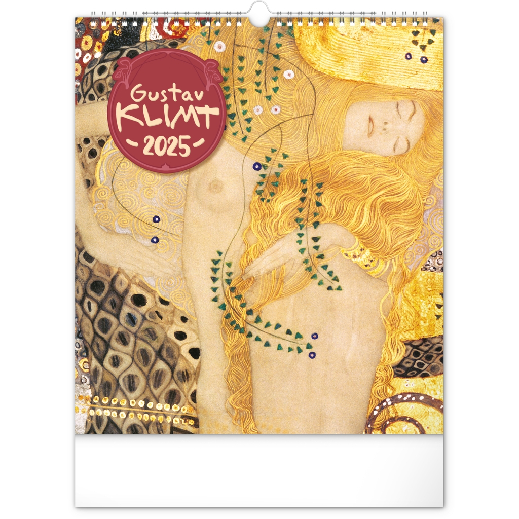 Nástěnný kalendář Notique Gustav Klimt 2025, 30 x 34 cm