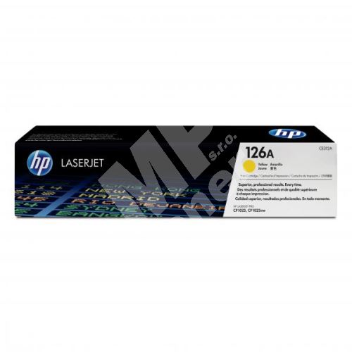 Toner HP CE312A, yellow, 126A, originál 1