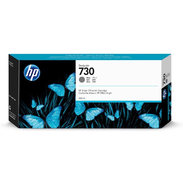 Inkoustová cartridge HP P2V72A, DesignJet T 1700, 1700 PS, grey, No.730, originál