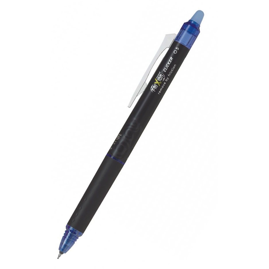 Kuličkové pero Pilot Frixion Point Clicker, modrá, 0,5, vymazatelný