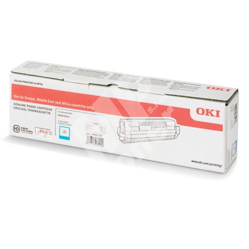 Toner OKI 46861307, cyan, originál 1