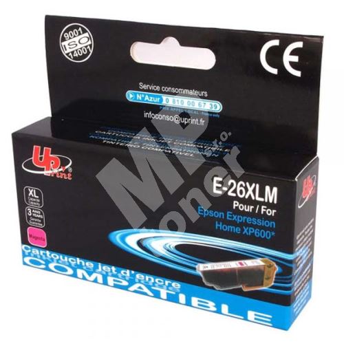 Cartridge Epson C13T26334012, magenta, 26XL, UPrint 1