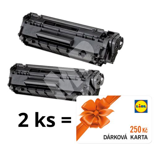 2ks kompatibilní toner HP CE278A MP print +karta Lidl 250 Kč 1