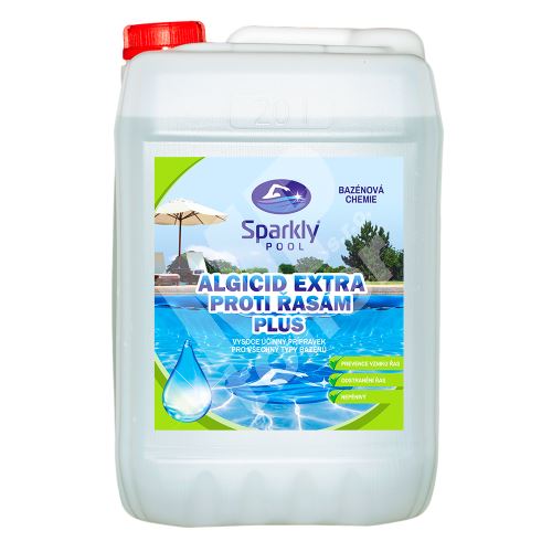 Algicid extra proti řasám Sparkly POOL PLUS - Stop řasám, 20litrů 1