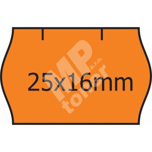 Cenové etikety 25 x 16 CONTACT oranžová (40) 1