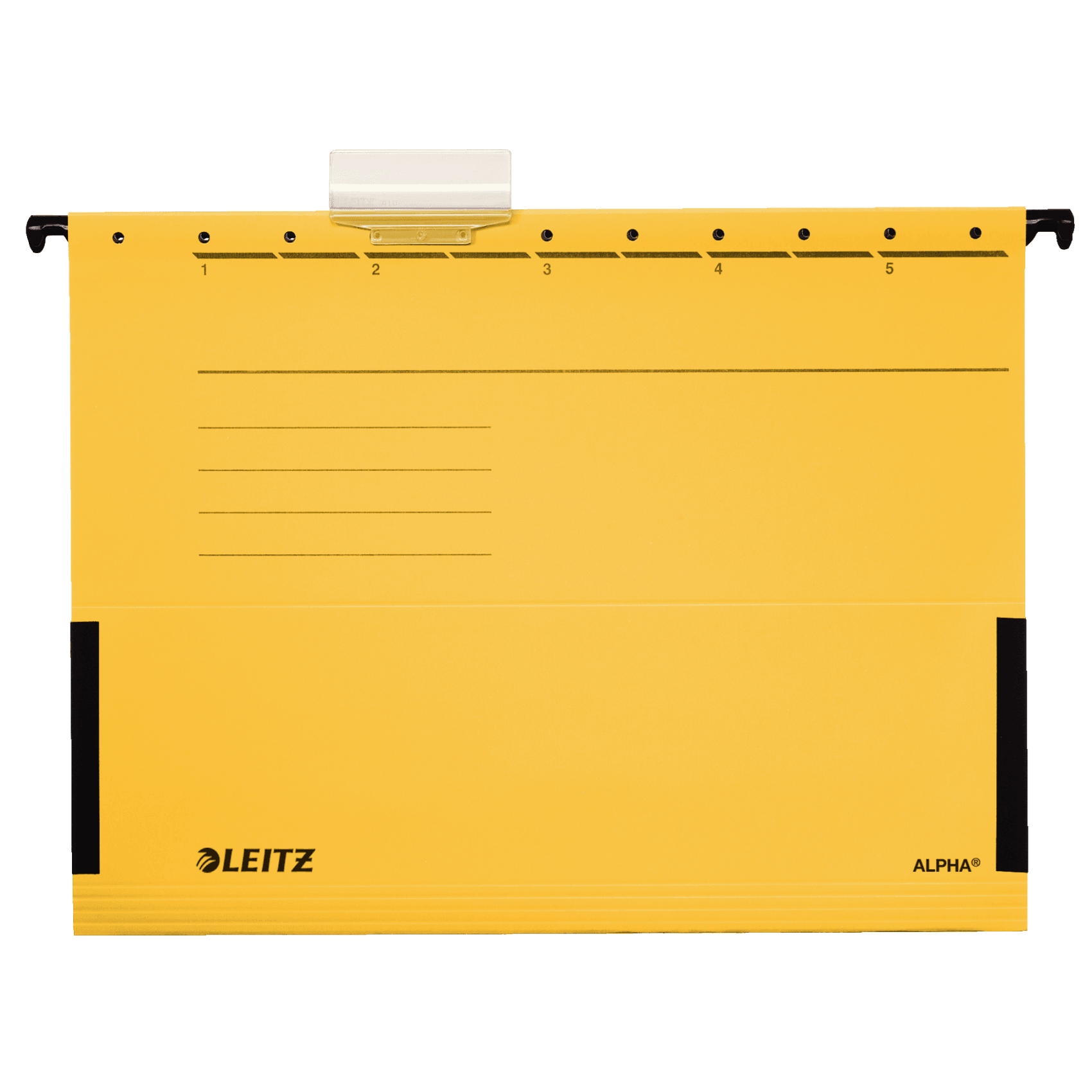 Závěsné desky Leitz ALPHA s bočnicemi, žluté