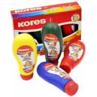 Prstové barvy Kores Dedi Kolor, 4 barvy po 150 ml