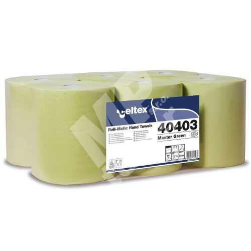 Papírové ručníky Celtex 40403 Master Green 140, role, 2 vrstvy, zelená 1