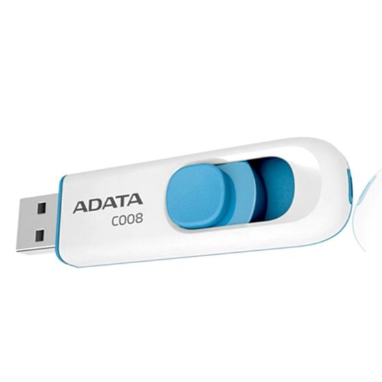 32GB ADATA C008, USB flash disk 2.0, bílo-modrá