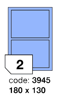 Samolepící etikety Rayfilm Office 180x130 mm 300 archů, matně modrá, R0123.3945D