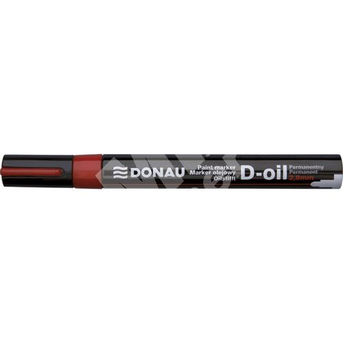 Donau D-oil lakový popisovač, 2,8 mm, červený 1