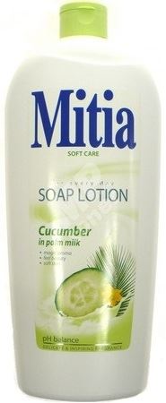 Mitia Cucumber in palm milk krémové tekuté mýdlo náhradní náplň 1 l 1