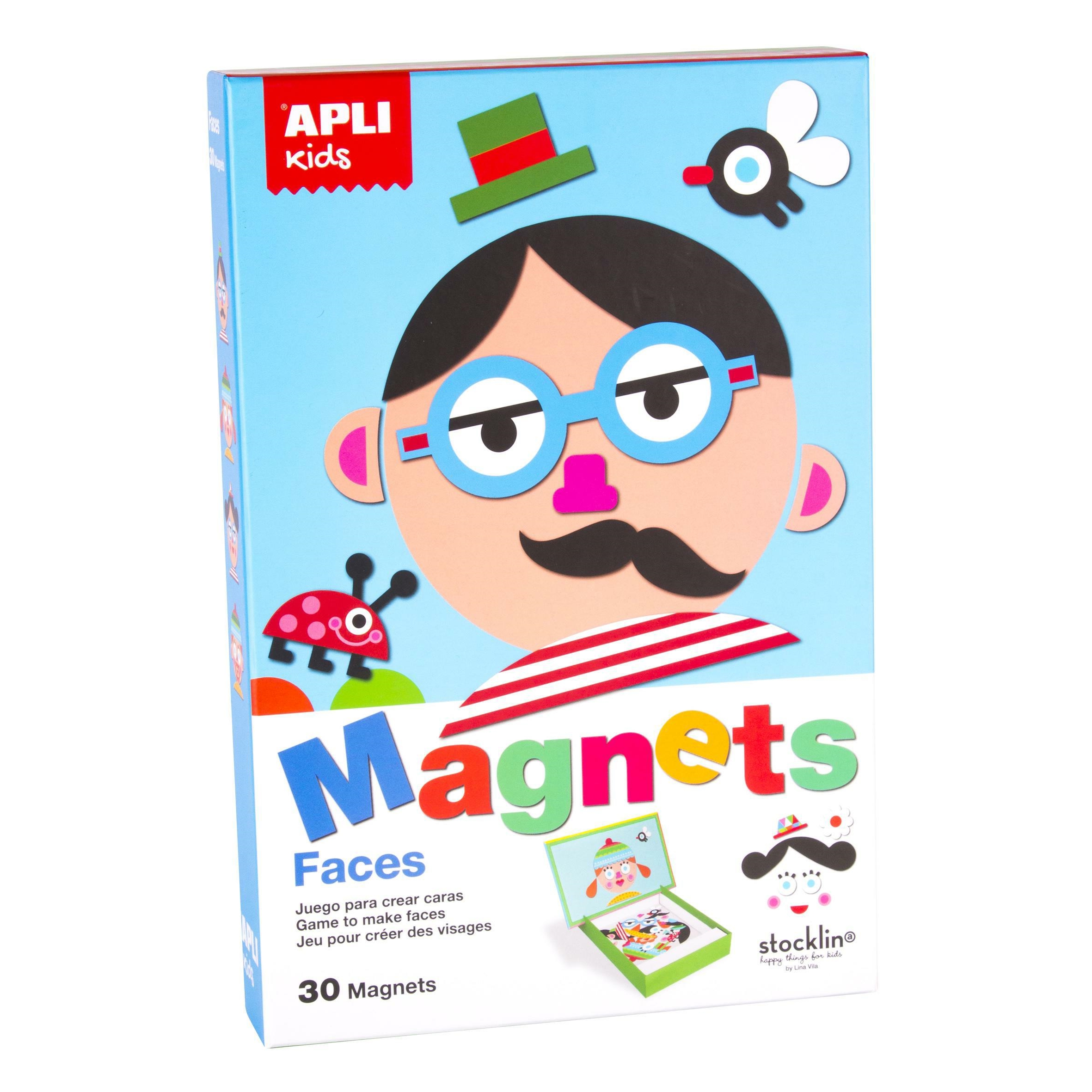 Edukační hra s magnety Apli, tváře