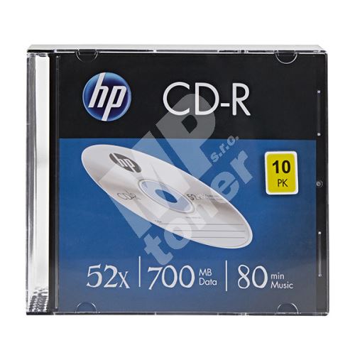 HP CD-R, CRE00085-3, 69310, 700MB, 52x, 80min, 10-pack 1