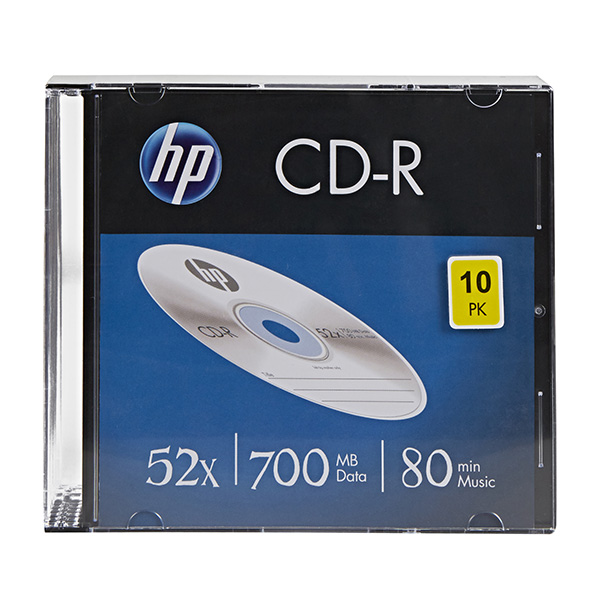 HP CD-R, CRE00085-3, 69310, 700MB, 52x, 80min, 10-pack