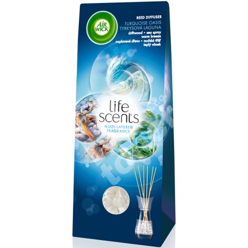 Air Wick Reed Diffuser Life Scents Tyrquoise Oasis vonné tyčinky 50 ml 1
