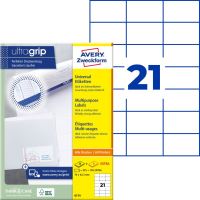 Samolepící etikety Ultragrip 70 x 42,3 mm 30 listů A4 6174