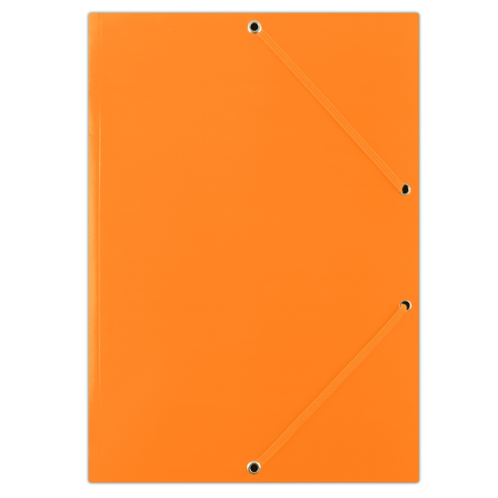 Spisové desky s gumičkou Donau, A4, 3 klopy, oranžové
